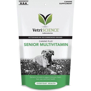 Vetri Senior Multi วิตามินรวมสุนัขแก่ เสริมภูมิ บำรุงหัวใจ ตับ สายตา สมอง ขน สุขภาพรวม