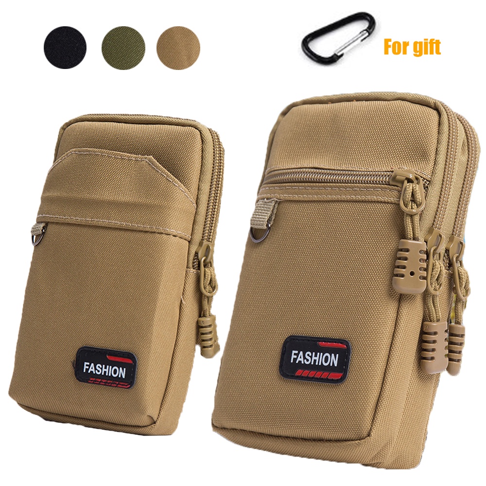 กระเป๋าคาดเอว Molle สองชั้น/สามชั้นเหมาะสำหรับกระเป๋าเครื่องมือ EDC กลางแจ้ง