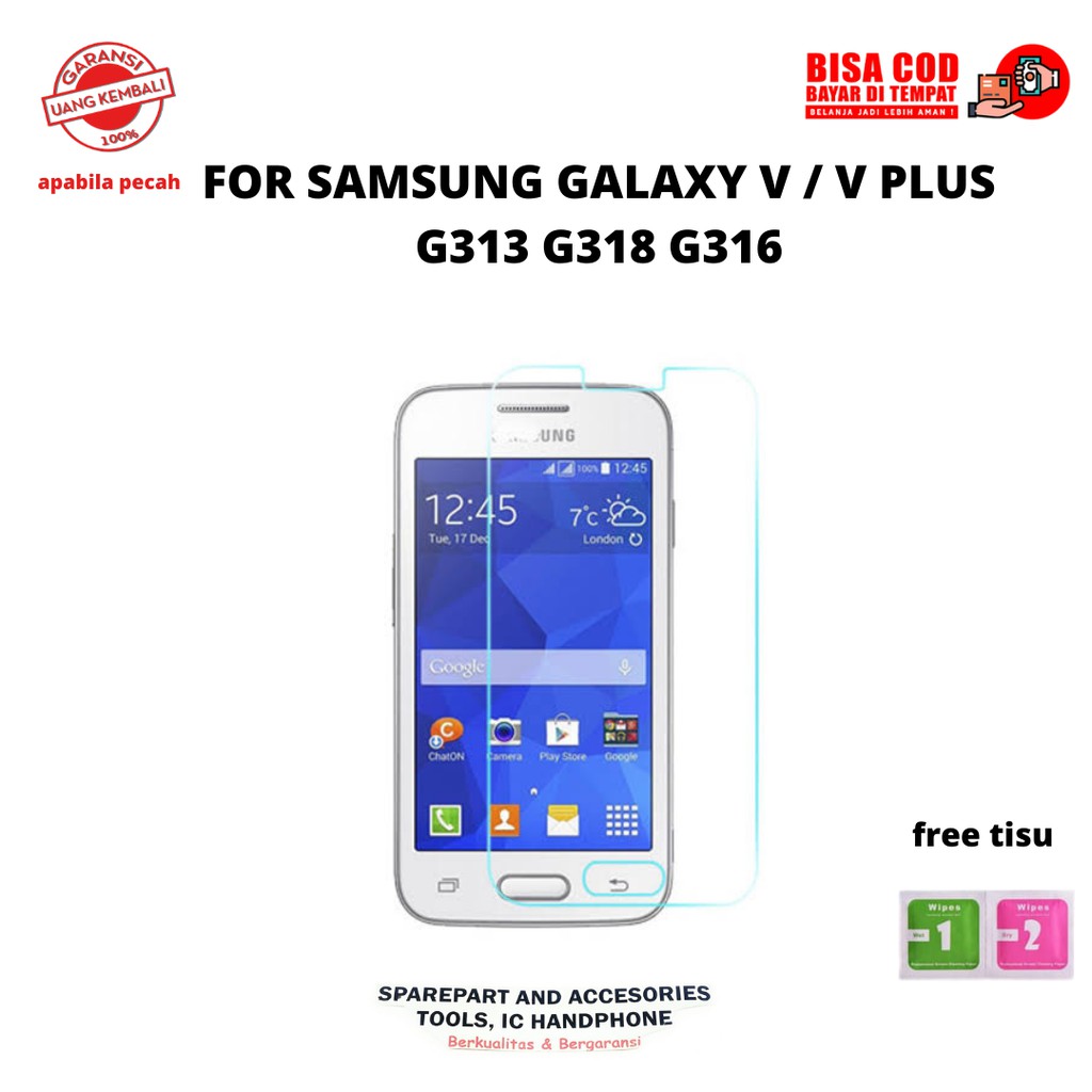 TEMPERED GLASS / TG / ANTI-SCRATCH SAMSUNG GALAXY V G313 G316 G318