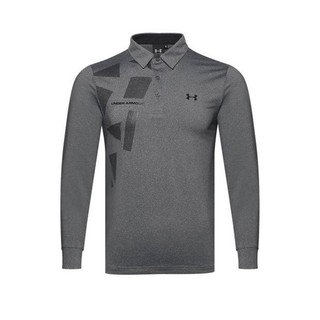 Under Armour Polo Shirt เสื้อกีฬาคอปกแขนยาวสีเทาแบรนด์แท้ราคาพิเศษ