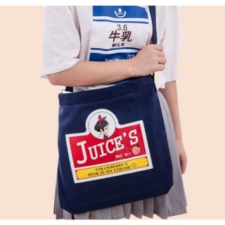กระเป๋าผ้า Juice s พร้อมส่ง