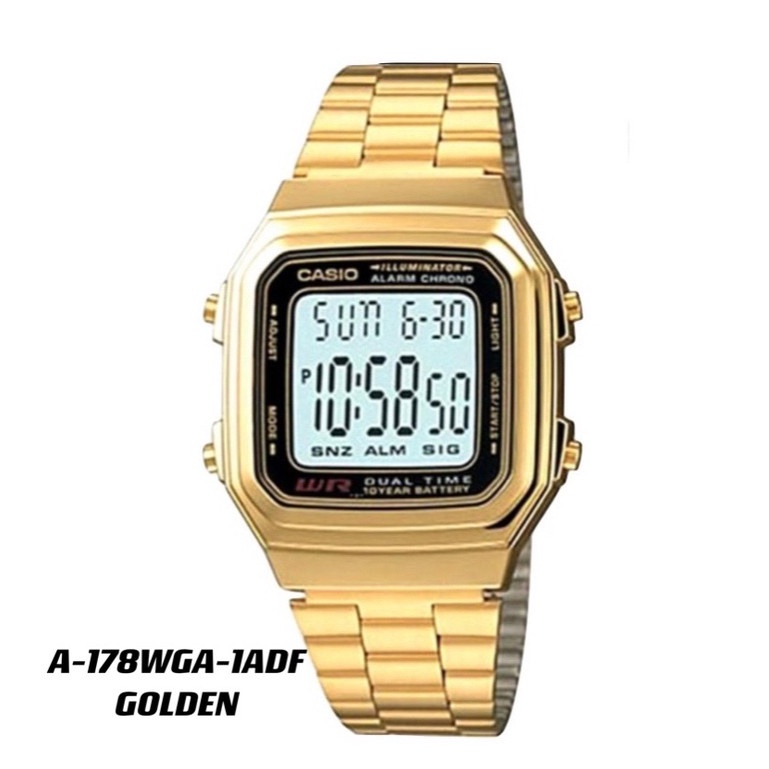 นาฬิกา CA SIO รุ่น A-178WGA-1AUDF /  A-178WA-1AU นาฬิกาชาย/หญิงใส่ได้ รับประกัน 1 ปี