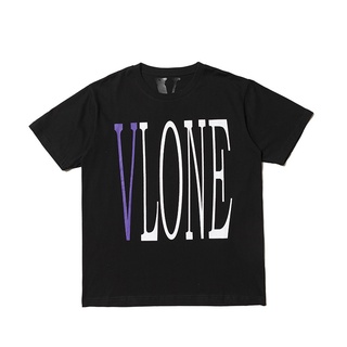 Vlone เสื้อยืดลําลอง ผ้าฝ้าย แขนสั้น คอปก พลัสไซซ์ สําหรับทุกเพศ เหมาะกับการเล่นกีฬา