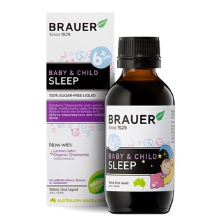 ✈️PRE-ORDER✈️ วิตามินเสริมการนอนหลับสำหรับเด็กชนิดน้ำ BRAUER Baby &amp; Child Sleep