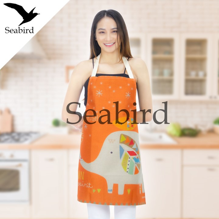 Seabird ผ้ากันเปื้อน ใช้ในครัว ผ้ากันเปื้อนน่ารัก