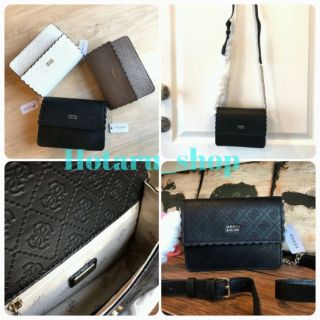 Guess Rayna Logo-Embossed Mini Crossbody  กระเป๋าสะพายข้างทรง