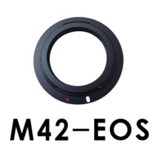 อะแดปเตอร์เลนส์ M42-EOS สีดำ M42 อะแดปเตอร์ EOS ที่มีทั้งด้านบนและด้านบน Canon-M42