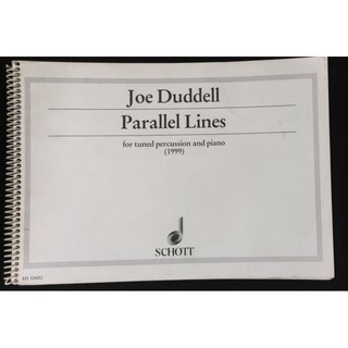 Parallel Lines for tuned percussion and piano  By Joe Duddell