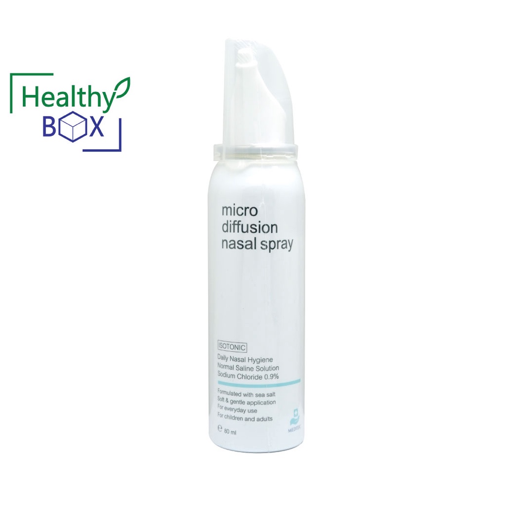Medtec Micro Diffusion Nasal Spray 80ml. สเปรย์น้ำเกลือพ่นจมูก (V)
