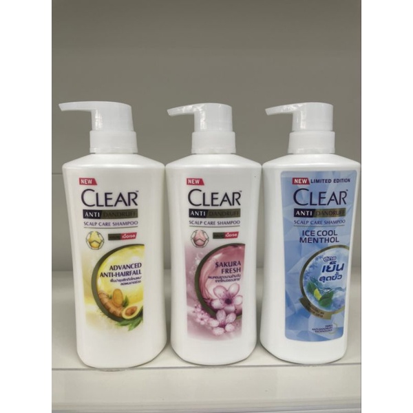 เคลียร์ แชมพูขจัดรังแค ยาสระผม หัวปั๊ม clear  คละสูตร