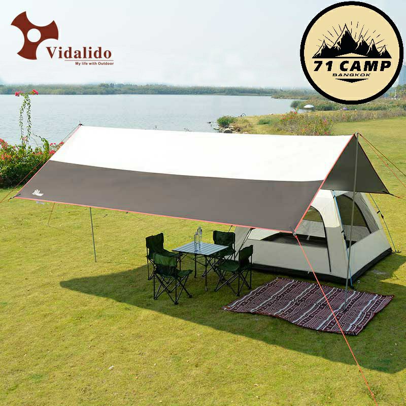 พร้อมส่ง!! Vidalido Tarp ทาร์ป ฟลายชีท ทรงสี่เหลี่ยม ขนาด 5 x 4.4 m.