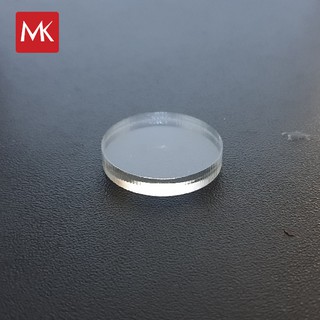 วงกลมอะคริลิค ใส และสีขาว 1 นิ้ว (แพ็คละ10 ชิ้น)