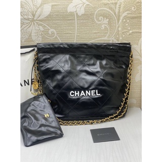 🔥 Channel 🔥กระเป๋าหนังแท้ สะพายไหล่ สะพายข้าง อะไหล่ทอง Size 29 cm.🎀Chanel Tote bag leather100%