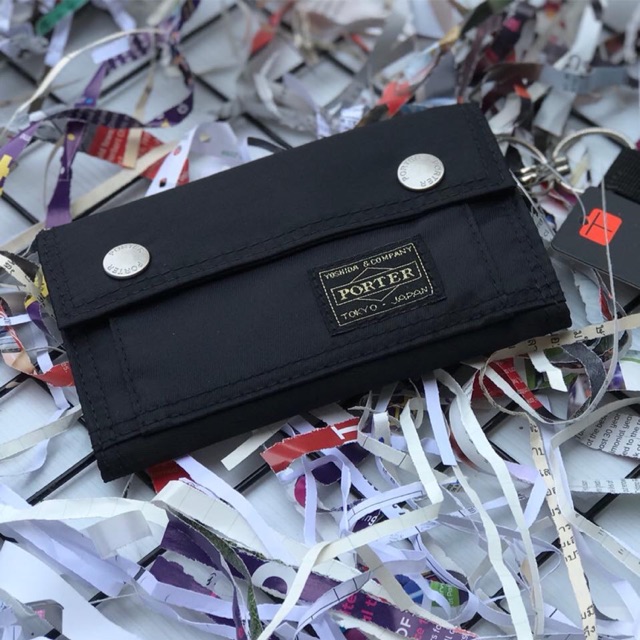 💋Porter กระเป๋าสตางค์ใบสั้น 2พับ(ดำ)💋