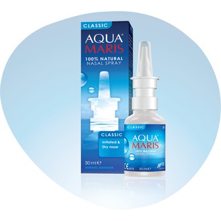 Aqua Maris Classic Nasal Spray อควา มาริส คลาสสิก สเปรย์พ่นจมูกสำหรับใช้ประจำวัน ขนาดบรรจุ 30 มล.