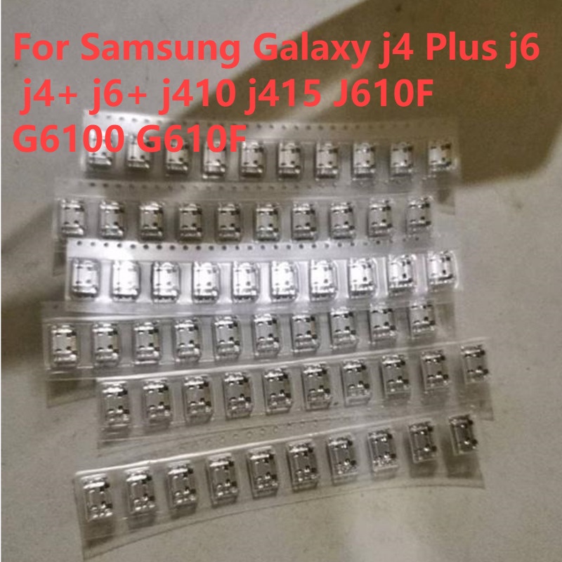ซ็อกเก็ตแจ็คชาร์จ USB สําหรับ Samsung Galaxy J4 Plus J6 J4+ J6+ J410 J415 J610F G6100 G610F 5-30 ชิ้