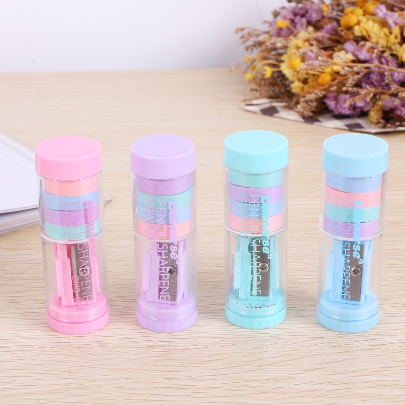 Daimarse Tube Eraser กบเหลาดินสอและกบเหลาดินสอ