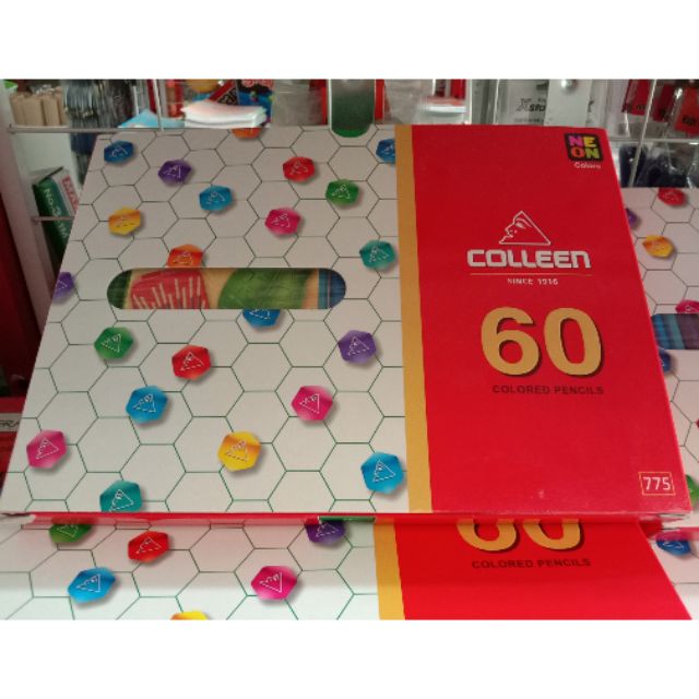 ดินสอสีไม้คอลลีน 60 สีหัวเดียว 60 แท่ง/กล่อง#399 บาท