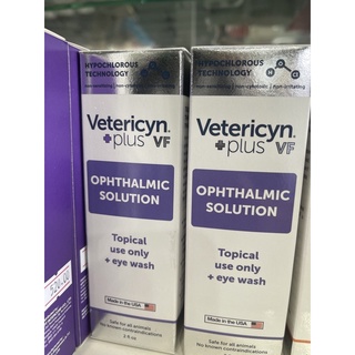 Vetericyn Plus+VF Ophthalmic Solution Eye Wash 2 oz เช็ดขอบตา