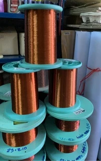 (1 kg) #10-29AMW ลวดทองแดงอาบน้ำยา 2 ชั้น SWG ทนความร้อน 200 องศา น้ำหนัก 1 KG