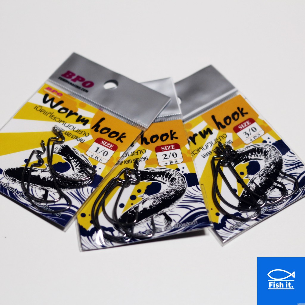 เบ็ดหนอน เบ็ดเท็กซัส เบ็ด BPO Worm hook