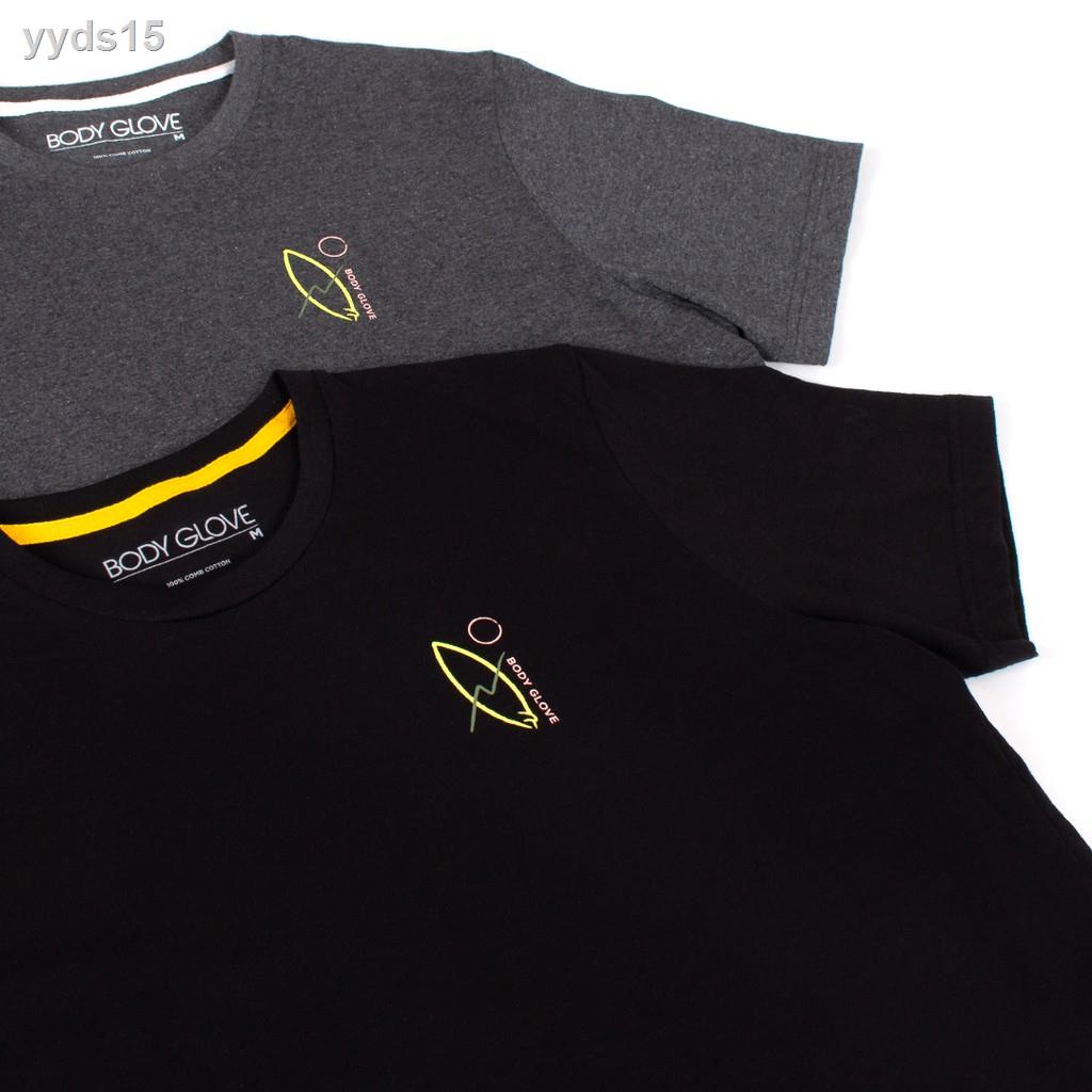 ✆✎♞BODY GLOVE Unisex Graphic Tee Cotton T-Shirt เสื้อยืด