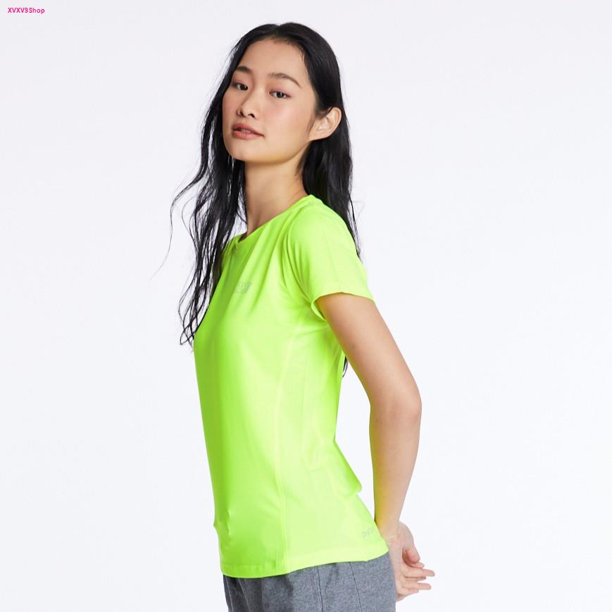 BODY GLOVE Women's Basic Drycool T-Shirt เสื้อยืด ผู้หญิง สีเขียวนีออน-56