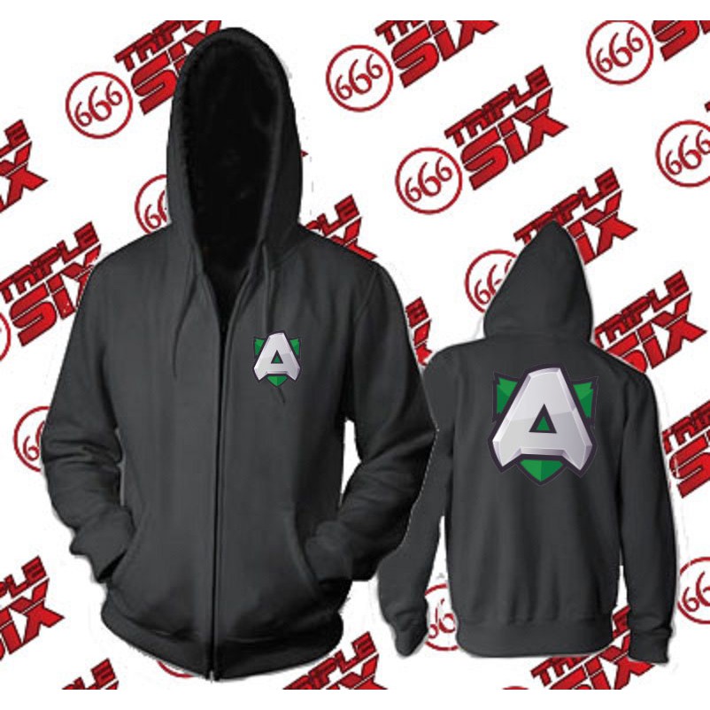 Esports Team Alliance Gaming Zipper Hoodie Jacket - PUBG DotA2 Mobile Legends