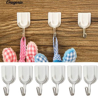 Gregorio 12Pcs Self Adhesive Kitchen ชุดติดตั้งบนผนังแขวนผ้าเช็ดตัวแขวนตะขอแขวน