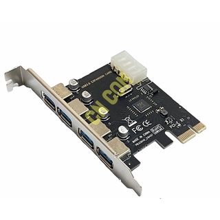 4 พอร์ตUSB 3.0 PCI-eการ์ดPCI Express PCIe USB 3.0 Hub Adapter 4 พอร์ตUSB3.0 USB 3 0 PCI E PCIe Express 1x