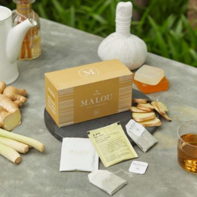 Malou Tea - ชาอู่หลง ขิง ตะไคร้ "SPA TIME"OOLONG, GINGER, LEMONGRASS (25 tea bag)