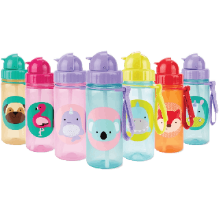 [โค้ดลดเพิ่ม 10%] Skip Hop Zoo Straw Bottle กระติกน้ำพร้อมหลอดดูด มีสายคล้องด้านข้าง ง่ายต่อการหยิบจับ