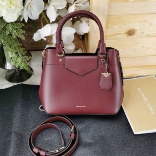 ☘️shop ไม่มีถุงผ้า 🌺MICHAEL MICHAEL KORS Blakely leather satchel  🌸Size : 12.5"W X 8.5"H X 4.5"D