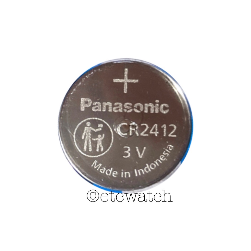 ถ่านกระดุมพานาโซนิค CR2412 1 แผง 5 ก้อน สำหรับ Civic smart key card FE หมดอายุ 12/2034