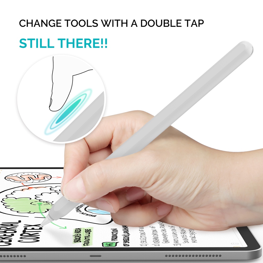AhaStyle Ultra-Thin Case เคสซิลิโคนบางเฉียบ Silicone Skin Cover for Apple Pencil Gen2 - ภาพย่อย 2
