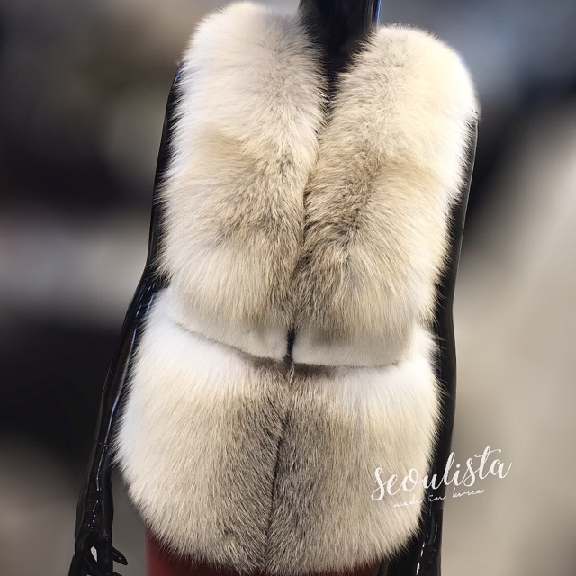 Vest saga fox furs (Beige)