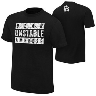 WWE เสื้อยืดมวยปล้ำ เสื้อยืด จัดส่ง 2-3 วัน Dean Ambrose Unstable Ambrose