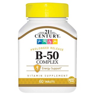 21thCentury B-50 Complex 60 Tablets Best Seller!!! อาหารเสริมที่แนะนำ