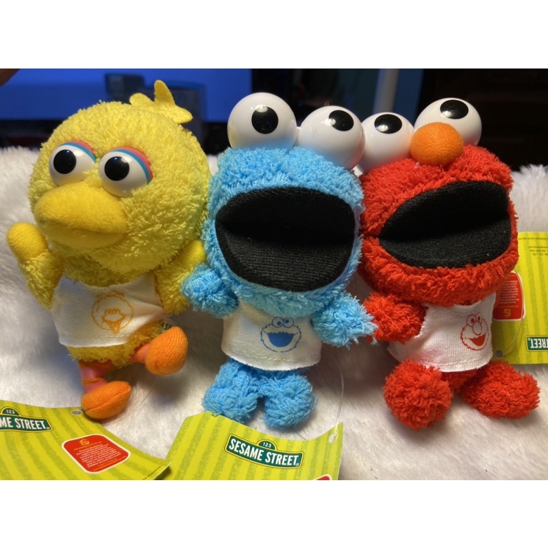 ตุ๊กตา Sesame Street เอลโม่ Elmo คุ้กกี้ มอนสเตอร์ Cookie Monster บิ๊กเบิร์ด Big Bird (ของใหม่)