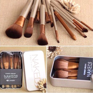 ส่งฟรี! Naked3 เซตแปรงแต่งหน้า10ชิ้น