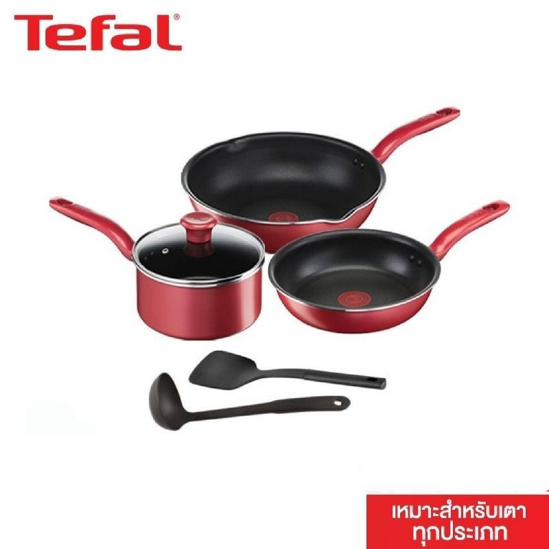 ลดพิเศษ Tefal เซ็ตอุปกรณ์เครื่องครัว So Chef ก้นอินดักชั่น Set 4 ชิ้น หรือ 6 ชิ้น