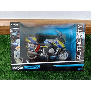 รถมอเตอร์ไซค์ตำรวจ 1:18 #BMW R 1200 RT Police [ #Maisto ] ประเทศ Czech พร้อมฐาน