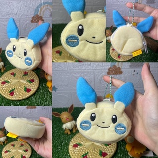 พวงกุญแจ กระเป๋าซิป ใบจิ๋วๆ น้องไมนัน โปเกม่อน น่ารักมาก #หายาก Coin Purse Minun Pokémon ป้าย Pocket Monsters