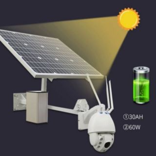 กล้องวงจรปิดโซล่าเซลล์ 4G / 50W (1080P) Solar CCTV Camera With 4G ไร้ข้อจำกัด ติดตั้งได้ทุกที่