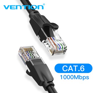 Vention อะเเดปเตอร์สายเคเบิลสายเเลน CAT6 Ethernet 1000Mbps RJ45 Lan Cat6 สำหรับ คอมพิวเตอร์ เเล็ปท็อป IBE-2