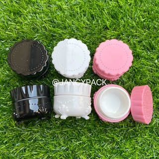 Jancy PACK กระปุกเปล่า สําหรับใส่ลิปบาล์ม ครีมบํารุงผิวหน้า 5 กรัม สีขาว สีดํา สีชมพู