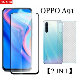 OPPO A91 OPPO A31 2020 A5 2020 A9 2020 Find X2 (2 in 1) ฟิล์มกระจกนิรภัยป้องกันรอยหน้าจอ+3 d สําหรับ oppo CUTCA