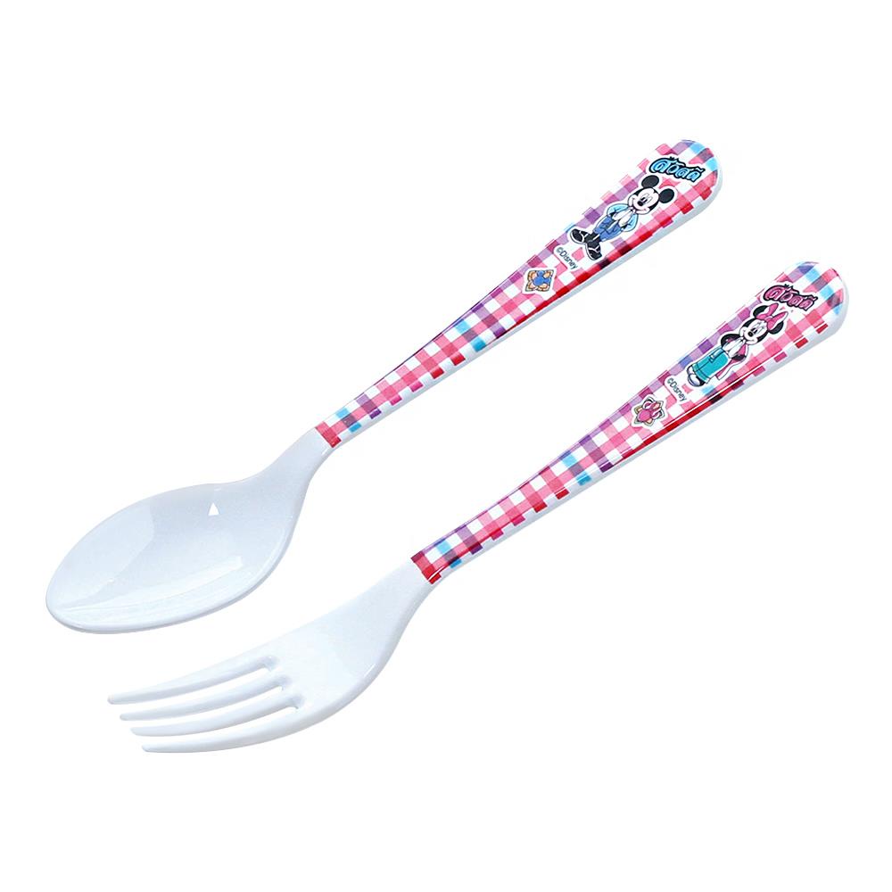 ชุดช้อนส้อมเมลามีน SUPERWARE MICKEY GO THAILAND 2ชิ้น/ชุดMELAMINE CUTLERY SET SUPERWARE MICKEY GO TH