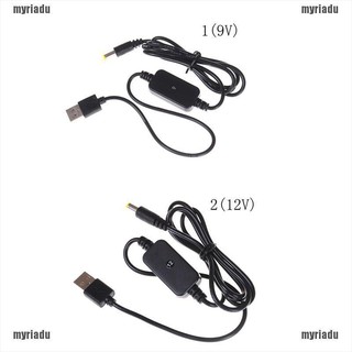 【MRDU】สายเคเบิลแปลง Dc-dc USB 5V เป็นแจ็ค 9V 12V 5.5*2.1 มม.