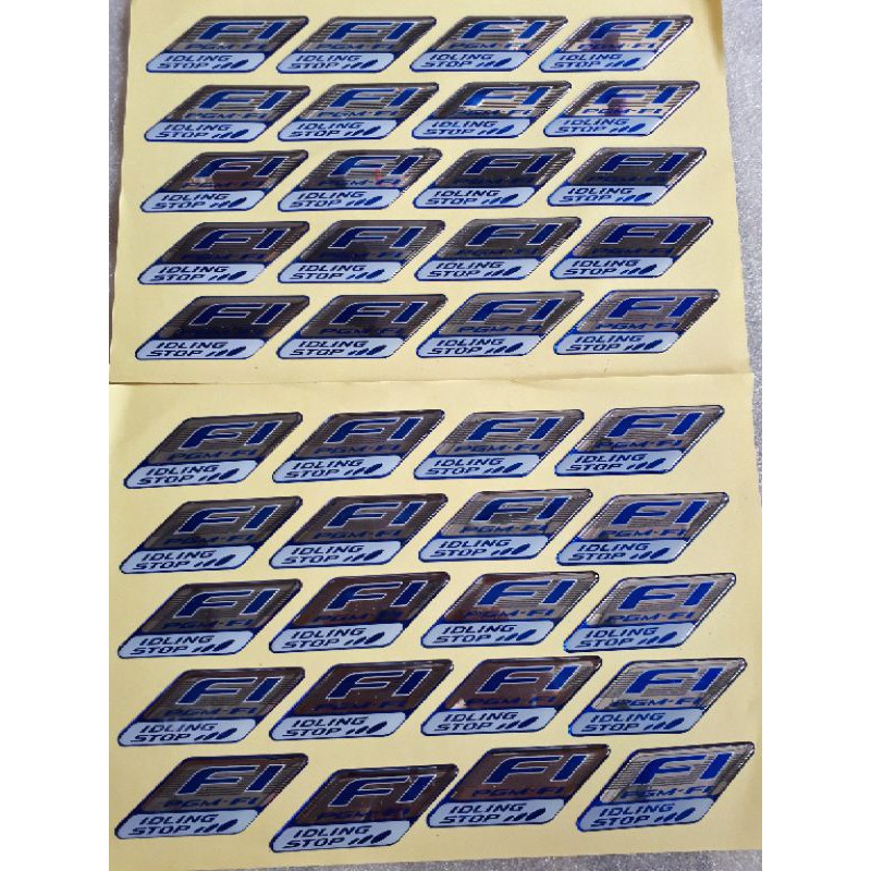 สัญลักษณ์สติ๊กเกอร์ Honda PGM FI IDLING STOP